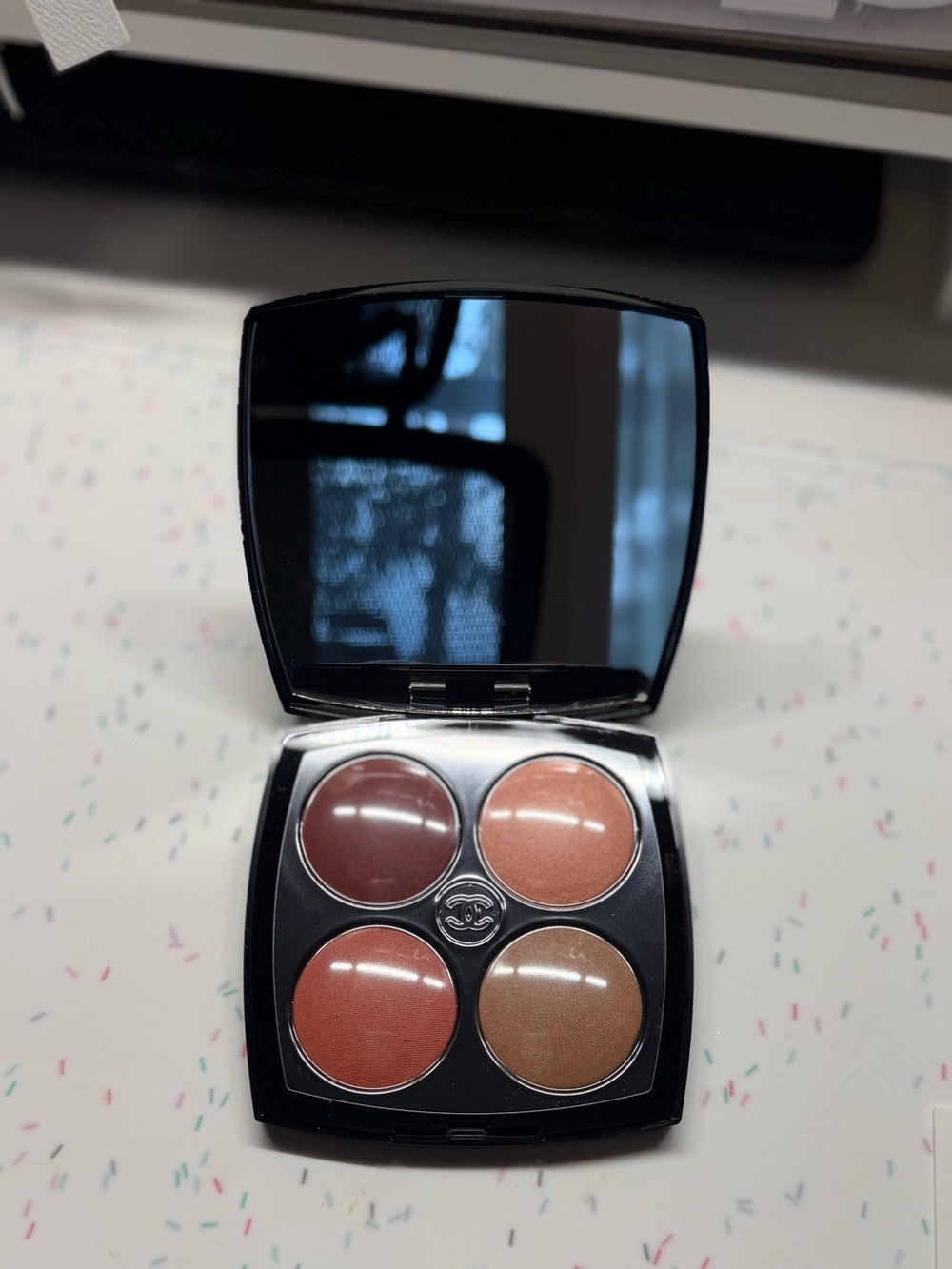CHANEL Cream Lip & Cheek Quad — Rose, Peach, Coral, Bronze